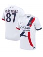 Paris Saint-Germain Joao Neves #87 Vieraspaita 2024-25 Lyhythihainen